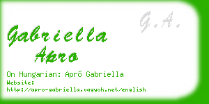 gabriella apro business card